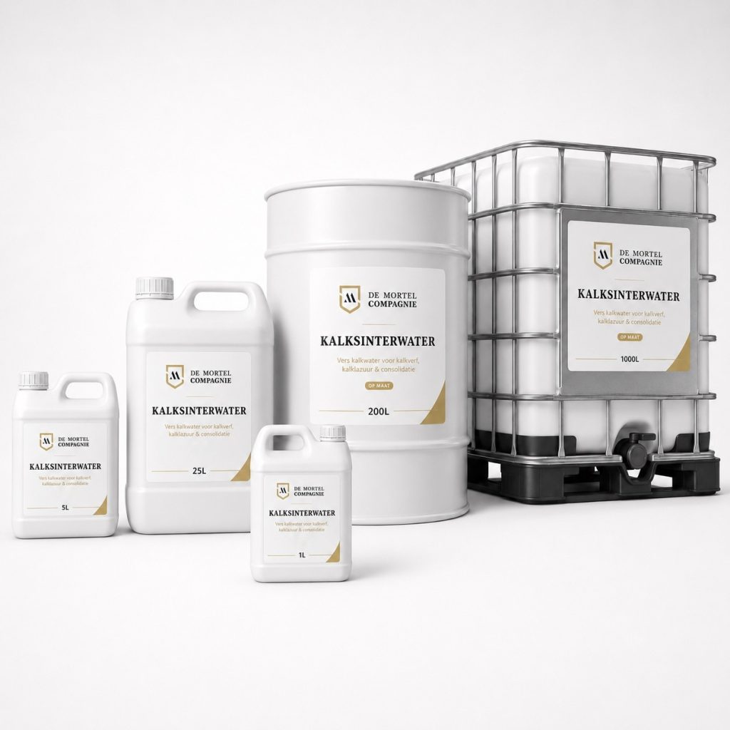 DMC Kalksinterwater in 1L, 5L, 25L, 200L en 1000L verpakkingen