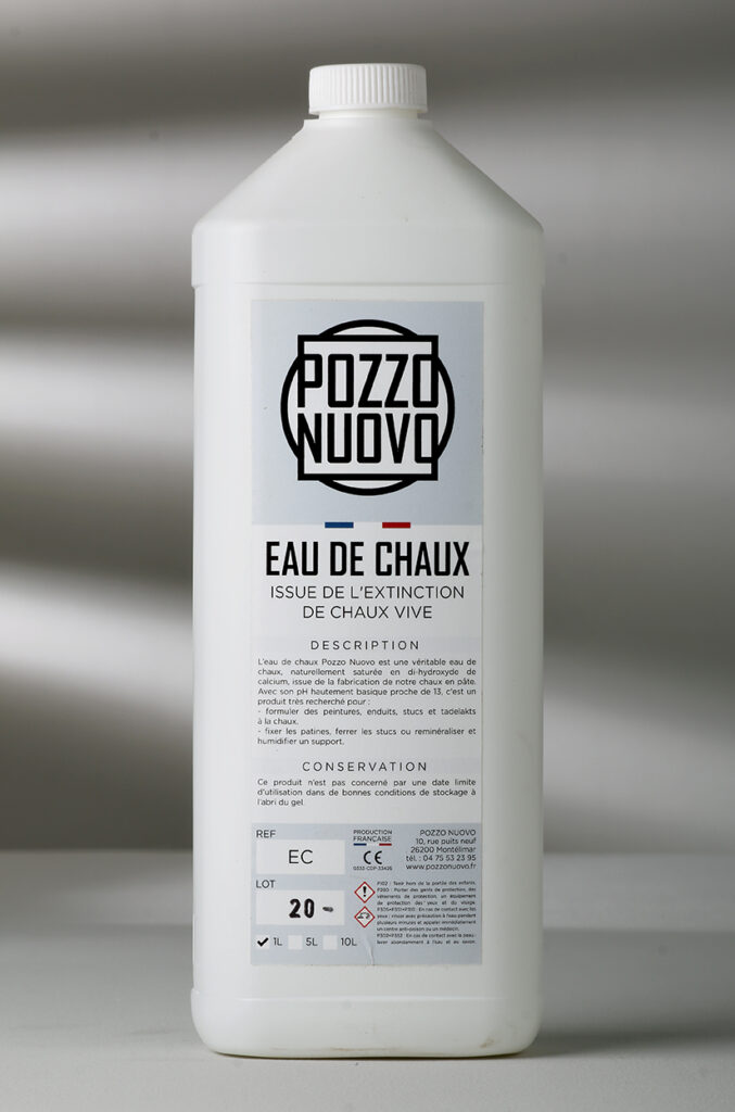 EAU DE CHAUX van Pozzo Nuovo is een zuiver en helder kalkwater
