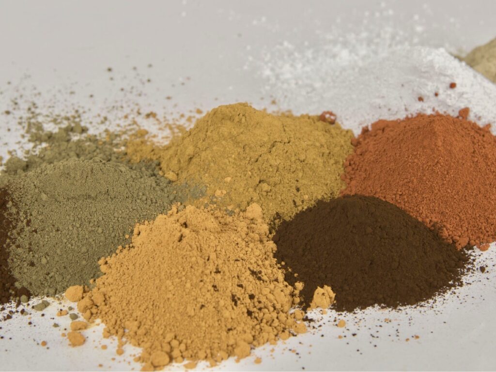 Assortiment natuurlijke pigmenten
