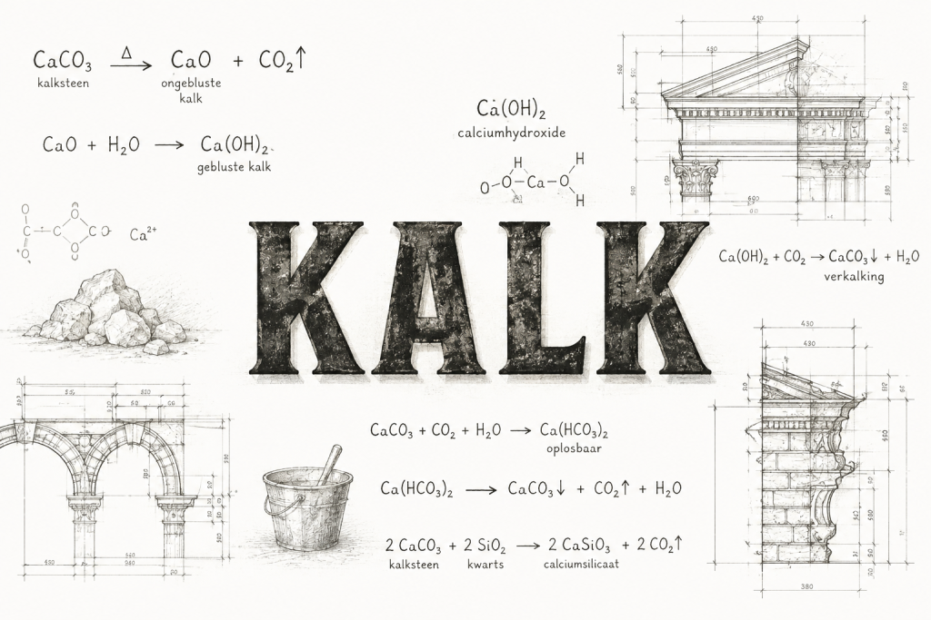 Kalkwoordenboek - vakwoorden over kalk, mortel en voegwerk